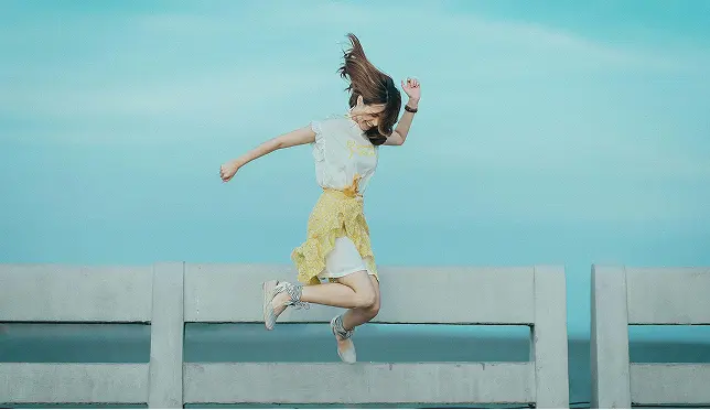 girl jumping